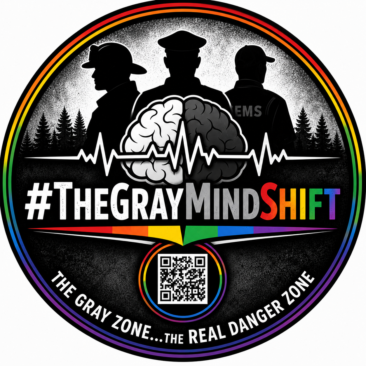 #GrayMindShift Pride Sticker